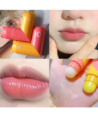 Lip Balm Long Lasting Lips Moisturizer Lip Stick Day Night 2 in 1 Lip Balm Skincare Set Honey Sakura Moisturizing Lip Plumper Care Day Night Repair Gift for Teenage Girls - Buy Online on GoSupps.com