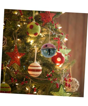 Zerodeko 1pc Christmas Tree Bells Christmas Decorations Metal Decor Xmas Tree Ornament Hanging Bell 8 Cm Red 10X10CM - Buy Online on GoSupps.com