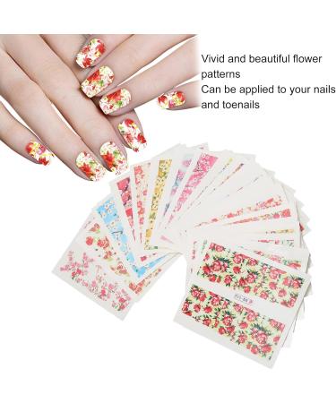 Nail Decals Nail Sticker Safe Eco Friendly Vivid Beautiful for Women Girls for Nail Salon for Birthday Party for Dating Gathering - Buy Online on GoSupps.com