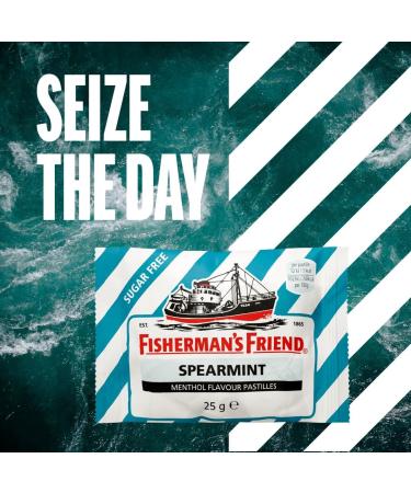 Buy Fisherman's Friend Sugar Free Spearmint Lozenges - 22 Lozenges (Pack of 6) | International Shipping Available - Buy Online on GoSupps.com
