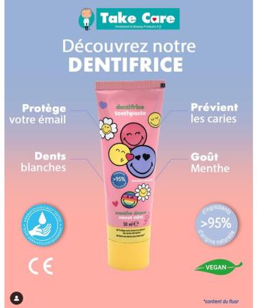 Smiley Toothpaste for Kids 50ml - Cute Mint Flavored White Teeth Care - Shop Now! - Buy Online on GoSupps.com