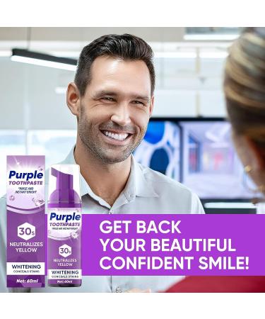 Purple Teeth Whitening Toothpaste - Stain Removal & Colour Correction - Buy Online on GoSupps.com