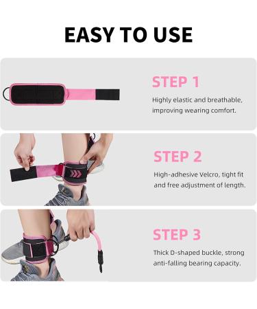 Ankle Resistance Bands Set with Cuffs Ankle Resistance Band for Leg Exercise Bands for Butt Lift Women Ankle Resistance Band for Leg Booty Workout Equipment for Kickbacks Hip Fitness Training - Buy Online on GoSupps.com