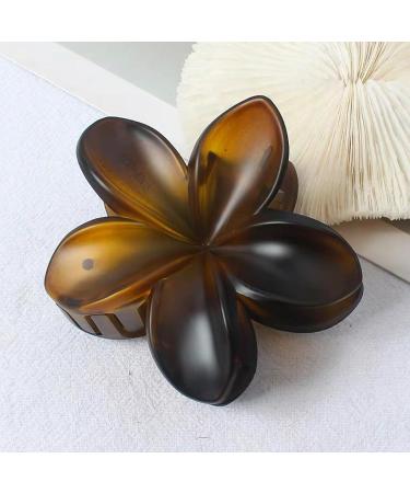 YPKIA 3-Piece Black Tortoise Flower Hair Clip Set - Retro Medium-Sized Accessories for Thick & Thin Hair - Buy Online on GoSupps.com