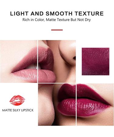  Hikaka Classic 5-in-1 matte lipstick non-marking waterproof long-lasting smooth soft to wear full color coverage non-sticky glossy moisturizing for women (B) - Buy Online on GoSupps.com