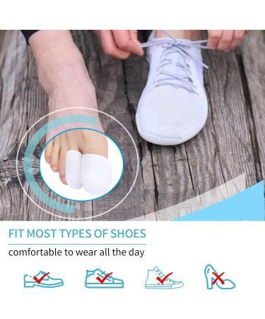 Sumifun Gel Toe Caps - 10 Soft Silicone Caps for Blisters Ingrown Toenails & Toe Protection - Comfortable for All Sizes - Buy Online on GoSupps.com