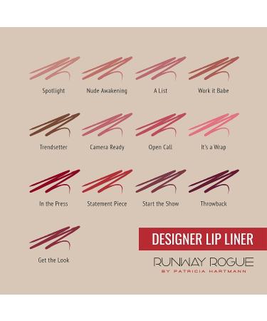 Runway Rogue Designer Liner Lip Pencil - Matte Rose-Pink Lip Liner with Sharpener for Camera Ready Looks - Buy Online on GoSupps.com