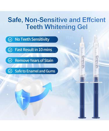 44% Ganencsnc 10 Syringes (3ml) - Teeth Whitening Gel Refills - Strong 44% Carbamide Peroxide Formula - Compatible with Teeth whitening Kit-Teeth Whitener for Coffee & Wine Stains - Buy Online on GoSupps.com