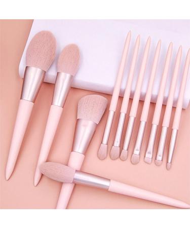11 Piece Makeup Brush Set with Bag - Soft Fine-Bristle Beauty Tools for Face & Eyes - Portable eCommerce Shipping Worldwide - Buy Online on GoSupps.com