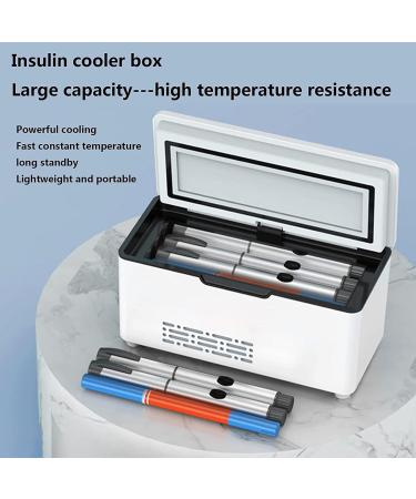Medical Refrigerator Portable Insulin Cooler Case with Carryy Bag 13600MAH Battery Capacity 0-18 C Intelligent Temperature Control 3.6 * 3.7 * 8.2'' Mini Refrigera Case - Buy Online on GoSupps.com
