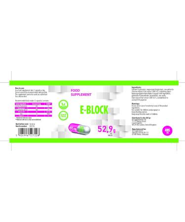 E-Block Estrogen Blocker - 90 Vegan Capsules with Saw Palmetto & Calcium D-Glucarate | Non-GMO High Dosage Laboratory Tested - Shop Now! - Buy Online on GoSupps.com