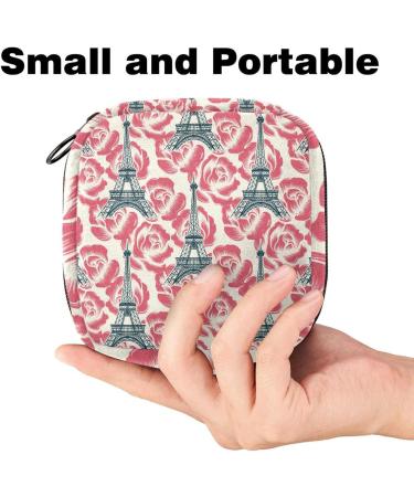 Shop Stylish Women's Binding-Up Bags | Parisian Eiffel Tower & Roses Pattern | Tampon Storage & Menstrual Bags - Zezenb cken - Buy Online on GoSupps.com