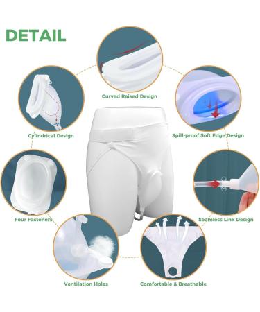 Buy Urine Collector Bag for Men & Women - Wearable Urinal for Elderly & Bedridden Patients | Prevent Leakage | Portable Silicone Drainage System - Buy Online on GoSupps.com