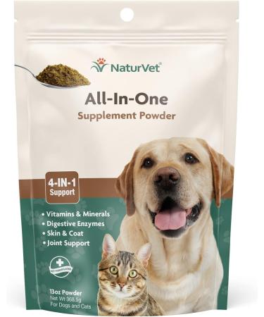 NaturVet All-in-One Dog Powder Supplement + NaturVet Kelp Help Plus Omegas for Dogs and Cats - Buy Online on GoSupps.com