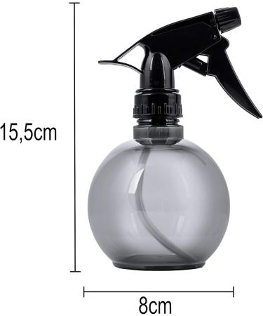 Poniks Hairdresser Spray Bottle Ball 300 ml Black Water Spray Atomizer for Hairdressing Supplies | International Shipping Available - Buy Online on GoSupps.com