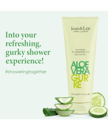 Jean & Len Vegan Shower Gel with Aloe Vera & Cucumber | 250ml | Invigorating Care for All Skin Types | pH Skin Ideal - Buy Online on GoSupps.com