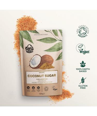 Earths Basket Organic Coconut Sugar 500g for drinks desserts & baking. - Buy Online on GoSupps.com