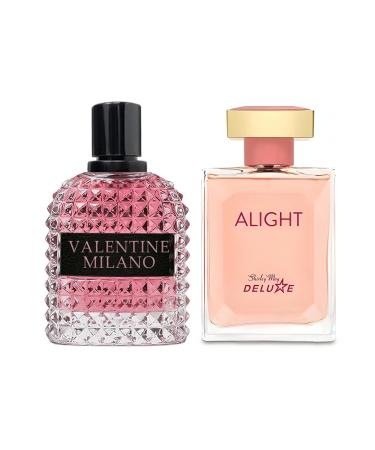 Women's Perfume Combo Set Milano Women&Alight Floral Fruity Fragrance Eau De Parfum Elegant 100ml Bottle Natural Spray Each for Daily Used Milano&Alight