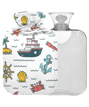 NAANLE CARTOON BOOT crab hot water bottle with reference transparent hot water bottle 1l warm steadel for bed handfoot heat pain relief heat and cold therapy