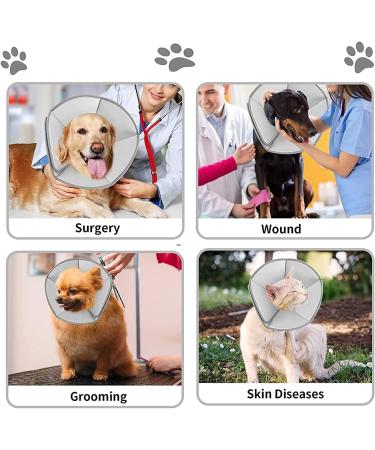 MEISIO Collar Soft Cotton Protective Cat Cone Dog Cone Adjustable Cat Cone Pet Recovery Collar Pet Cone Collar .After Surgery Recovery to Prevent from Biting Scratching (M) 66*33cm - Buy Online on GoSupps.com