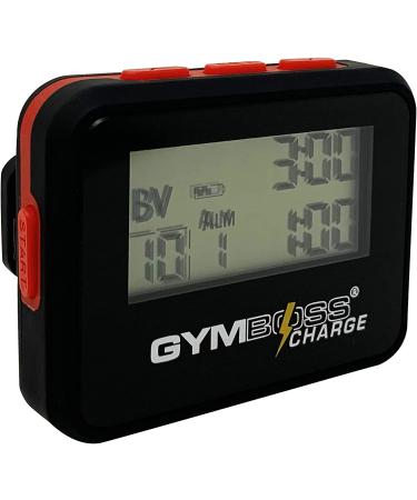 Gymboss Charge Interval Timer and Stopwatch - Black/Red - Buy Online on GoSupps.com