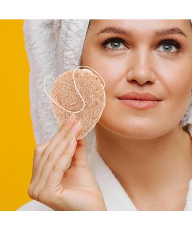 Baluue Natural Facial Sponge Round Cleansing Sponge Cosmetic Removal Sponge Portable Sponge for Facial Cleansing Exfoliating Makeup Removal - Buy Online on GoSupps.com