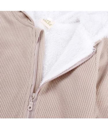 Kids Tales Newborn Baby Winter Rabbit Ear Hooded Romper 12-18 Months Apricot Thick - Buy Online on GoSupps.com