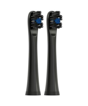 Hum by Colgate Replacement Toothbrush Heads - Black, 2 Count | Optimal Oral Care - Buy Online on GoSupps.com