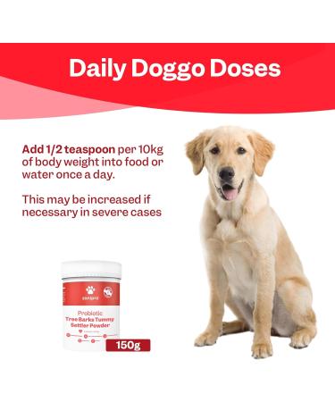 Slippery Elm Powder Tree Barks Powder for Dogs 150g Dog Acid Reflux Treatment Supported with Dog Probiotics Daily Supplement for Upset Tummy & Constipation - Buy Online on GoSupps.com