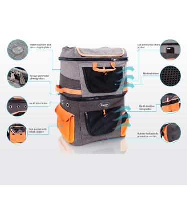 ibiyaya Pet Backpack for Cats & Dogs - Two Compartments Perfect for Hiking & Camping - International Shipping Available - Buy Online on GoSupps.com