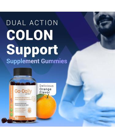 Go-Daily Probiotic Colon Cleanse Gummies for Optimal Gut Health - 60 Count - Buy Online on GoSupps.com
