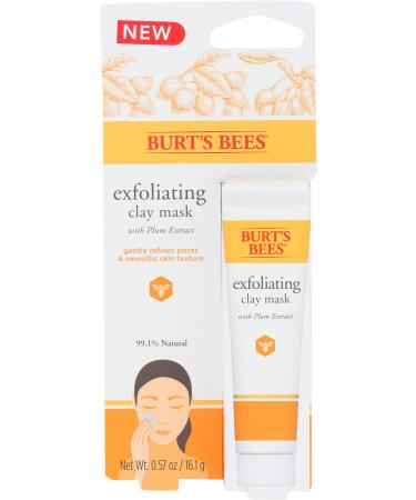 Burts Bees Exfoliating Clay Mask for Unisex 0.57 oz Mask Clear