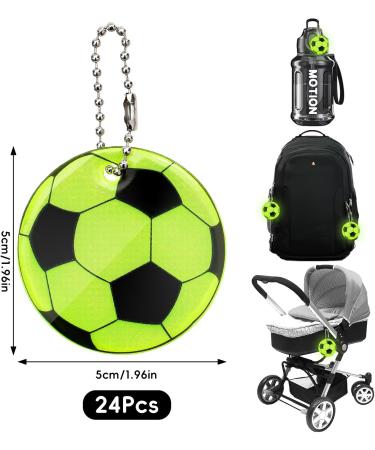 24 Reflective Football Supporters - Durable Security Reflectors for Kids | Easy Hang-Up Reflectors for Night Cycling Running & Trekking - Buy Online on GoSupps.com