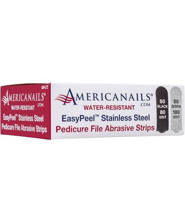 Americanails EasyPeel Pedicure Abrasive Strips - Professional Foot Care Tool for Smooth Feet (100 Pack) - Buy Online on GoSupps.com