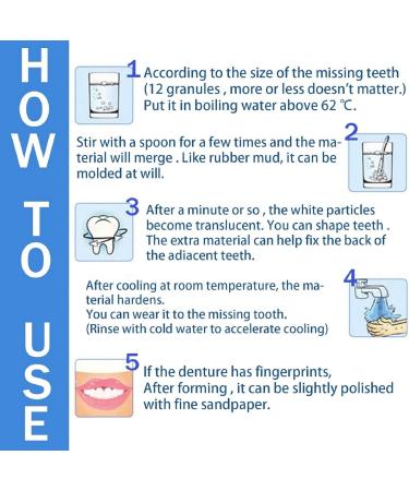 Temporary Tooth Repair Kit | Modable False Teeth & Filler Granules | Fake Teeth & Missing Tooth Fix | Dental Repair Beads - Buy Online on GoSupps.com