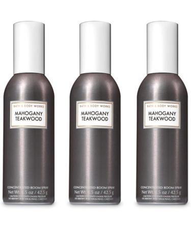 Bath & Body Works Mahogany Teakwood Room Spray - Lot of 3 Mahogany Teakwood 1.50 Ounce (Pack of 3)