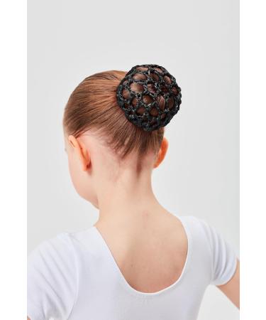 Dance Pattern Ballet Duttnetz - Clara | Rubber Band Black Hair Net for Kids - Perfect Hold for Ballet Dutts (1 Pack) - Buy Online on GoSupps.com
