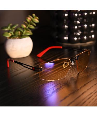 Arozzi Visione VX600 Red Blue Light Blocking Glasses - Anti-Glare & UV Protection for Gaming & Computer Use - Buy Online on GoSupps.com