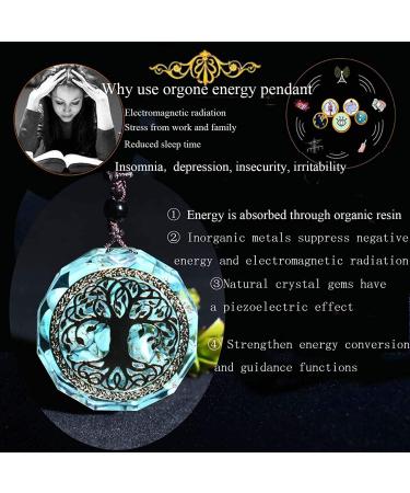 Tree of Life Orgonite Energy Pendant Reiki Chakra Necklace Stone chakra stone - Buy Online on GoSupps.com