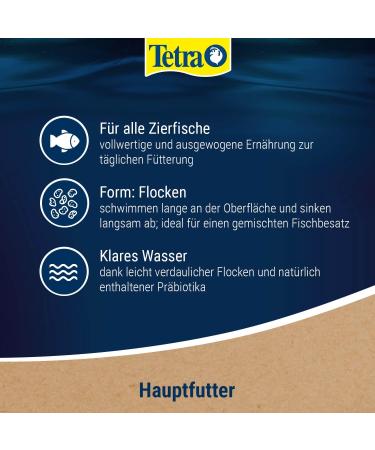 Tetramine Flakes for Ornamental Fish - 10L Bucket Healthy Balanced Feed for Clear Water - 2.1kg - Buy Online on GoSupps.com
