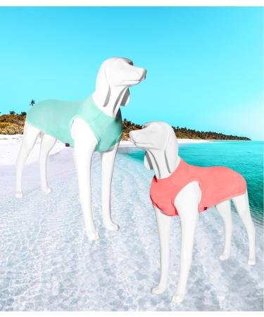 Kickred 2 Pack Dog Shirts - Fast Drying Sleeveless Vests for All Dogs | Breathable Light Blue & Candy Pink Pet Tank Tops - Buy Online on GoSupps.com