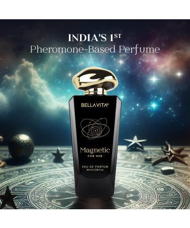 Bloom Beauty BELLAVITA Mood Collection Magnetic Eau De Parfum for Her with Cherry Jasmine Rose and Caramel |Premium Long Lasting Fragrance Perfume for Women 100 ML - Buy Online on GoSupps.com