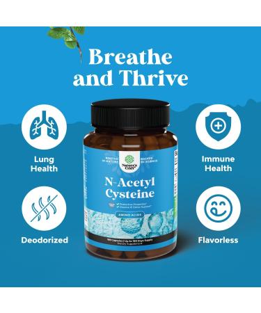NAC Supplement 600mg | Vegan N-Acetyl Cysteine Capsules | Liver Detox Lung Health & Immunity Support | 180ct - Buy Online on GoSupps.com