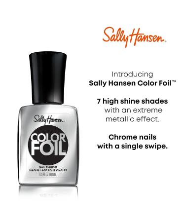 Sally Hansen Color Foil Nail Polish Steel A Kiss - 0.4 fl oz | Long-lasting Shine and Vibrant Color - Buy Online on GoSupps.com