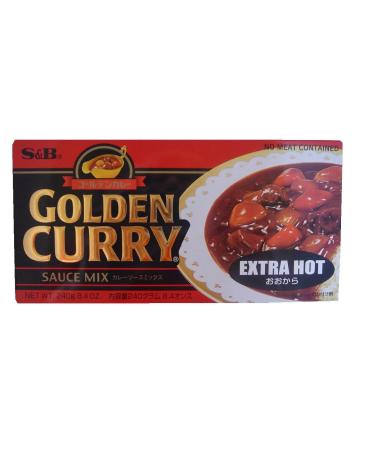 S&B Golden Curry Sauce Mix Extra Hot, 8.4 Ounce (Pack of 5)