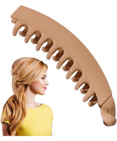 Shark Clips for Hair - Cute Hair Accessories with Banana Design - Non-Slip Shark Claws - Perfect for Festivals Vacations Traveling and Weddings Frifer Frosted Milk Coffee - Buy Online on GoSupps.com