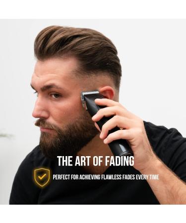 Professional Cordless Hair Clippers and Trimmer Kit for Men - Barber Clipper Hair Cutting Set for Beard and Haircut Grooming - Buy Online on GoSupps.com