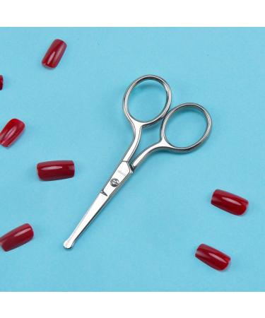 LIVINGO Premium Manicure Scissors - Stainless Steel Grooming Kit for Nails, Eyebrows, and Skin - 3.5 inch Silver - Buy Online on GoSupps.com