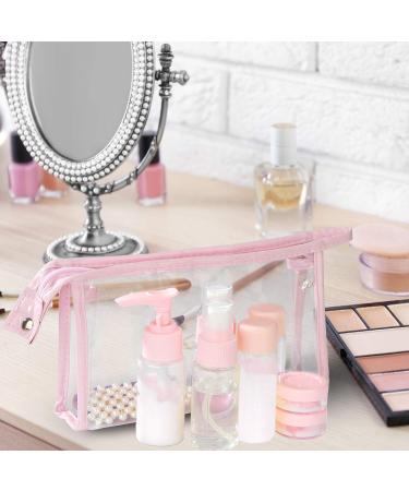 12-Piece Empty Trip Bottles Set | Refillable Small Cosmetics Containers for Air Travel | Transparent Bag for Shampoo & Liquid - Perfect Flight Accessories - Buy Online on GoSupps.com