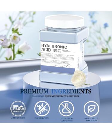 Jelly Face Mask with Hyaluronic Acid - Moisturizing Hydro Jelly Mask Powder for DIY Spa - 23 Fl Oz | Professional Peel Off Gel Mask Set - Buy Online on GoSupps.com